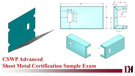 sheet metal exam|steel sample testing.